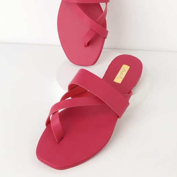 Shoes - !!! LAST ONE SIZE 7 !!! Chrissy Sandal - Fuchsia